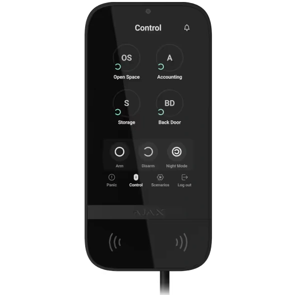 Superior KeyPad TouchScreen black Fibra