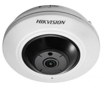 5мп Fisheye IP відеокамера Hikvision з функціями IVS і детектором осіб