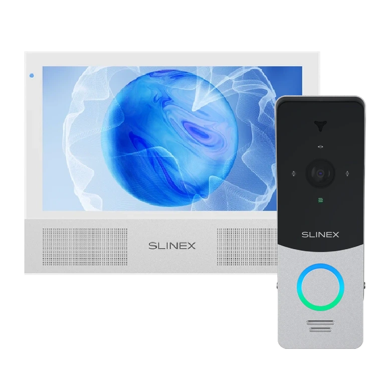 Комплект відеодомофон Slinex Sonik 7 AI white