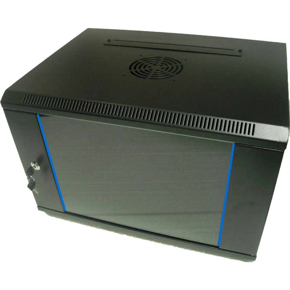 Шафа комутаційна настінна 12U 600x600 розбірна чорна