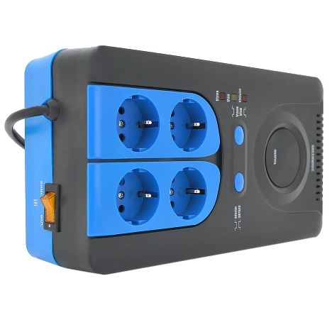 Стабілізатор напруги релейний 4xShuko, DC140-260V, AC220±8%, BOX